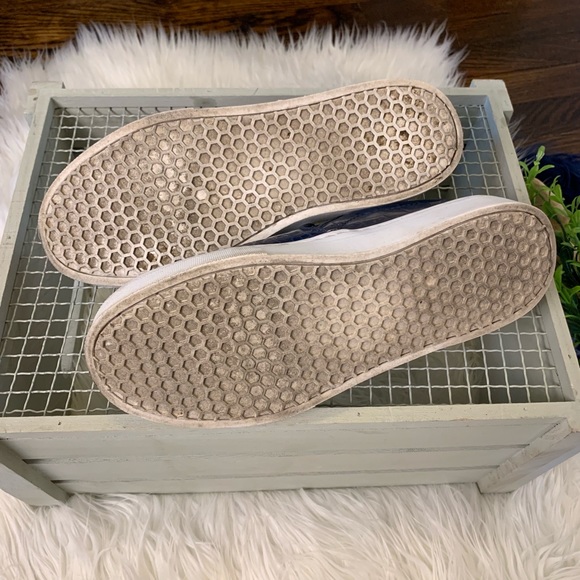 {Sam Edelman} Navy Leather Outsole | Snake/Croc Pattern | Lifted Sole 7.5 Womens - Picture 4 of 8